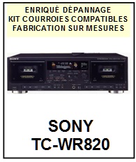 SONY-TCWR820 TC-WR820-COURROIES-COMPATIBLES