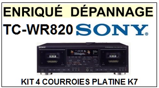 SONY-TCWR820 TC-WR820-COURROIES-COMPATIBLES