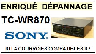 SONY-TCWR870 TC-WR870-COURROIES-COMPATIBLES