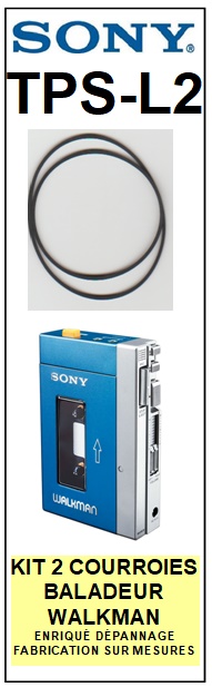 SONY-TPSL2 TPS-L2-COURROIES-COMPATIBLES