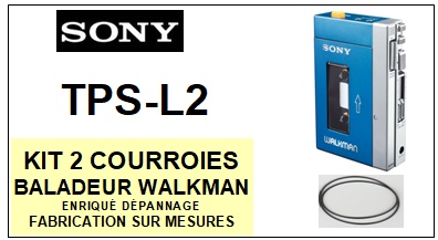 SONY-TPSL2 TPS-L2-COURROIES-COMPATIBLES