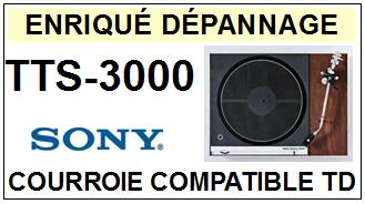 SONY-TTS3000 TTS-3000-COURROIES-COMPATIBLES