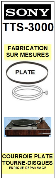 SONY-TTS3000 TTS-3000-COURROIES-COMPATIBLES