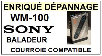 SONY-WM100 WM-100-COURROIES-ET-KITS-COURROIES-COMPATIBLES