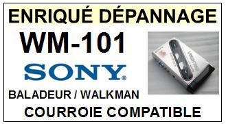 SONY-WM101 WM-101-COURROIES-COMPATIBLES