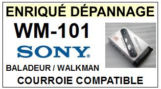 SONY-WM101 WM-101-COURROIES-ET-KITS-COURROIES-COMPATIBLES