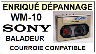 SONY-WM10 WM-10-COURROIES-COMPATIBLES