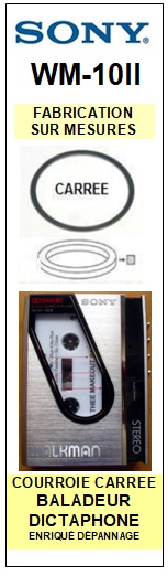 SONY-WM10II WM-10II-COURROIES-ET-KITS-COURROIES-COMPATIBLES