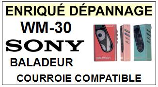 SONY-WM30 WM-30-COURROIES-ET-KITS-COURROIES-COMPATIBLES