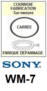 SONY-WM7 WM-7-COURROIES-ET-KITS-COURROIES-COMPATIBLES