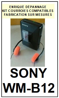 SONY-WMB12 WM-B12-COURROIES-COMPATIBLES