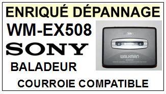 SONY-WMEX508 WM-EX508-COURROIES-COMPATIBLES