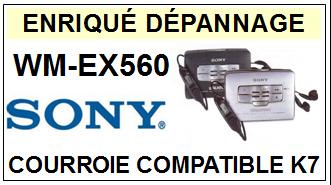 SONY-WMEX560 WM-EX560-COURROIES-COMPATIBLES