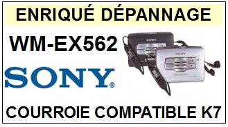 SONY-WMEX562 WM-EX562-COURROIES-COMPATIBLES
