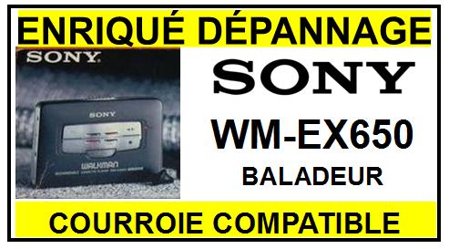 SONY-WMEX650-COURROIES-COMPATIBLES