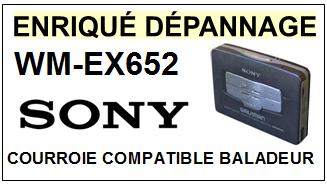 SONY-WMEX652 WM-EX652-COURROIES-COMPATIBLES