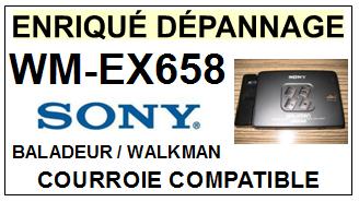 SONY-WMEX658 WM-EX658-COURROIES-COMPATIBLES