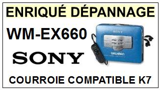 SONY-WMEX660 WM-EX660-COURROIES-COMPATIBLES