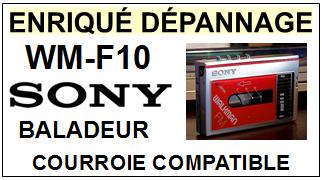 SONY-WMF10 WM-F10-COURROIES-COMPATIBLES