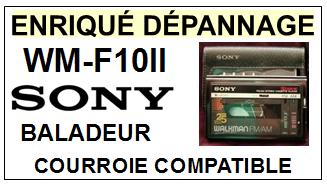 SONY-WMF10II WM-F10II-COURROIES-ET-KITS-COURROIES-COMPATIBLES