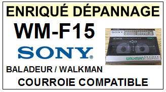 SONY-WMF15 WM-F15-COURROIES-COMPATIBLES