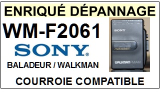 SONY-WMF2061 WM-F2061-COURROIES-COMPATIBLES