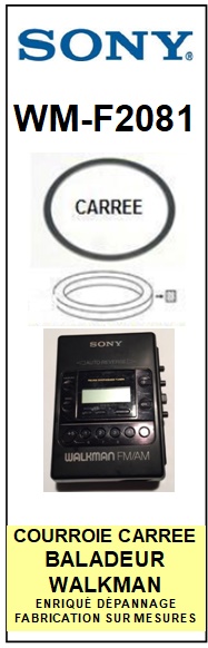 SONY-WMF2081 WM-F2081-COURROIES-ET-KITS-COURROIES-COMPATIBLES