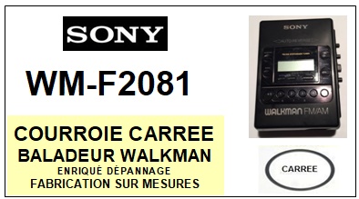 SONY-WMF2081 WM-F2081-COURROIES-COMPATIBLES