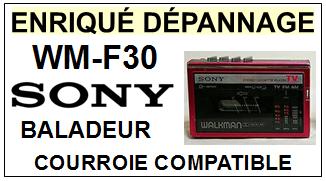 SONY-WMF30 WM-F30-COURROIES-COMPATIBLES
