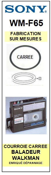 SONY-WMF65 WM-F65-COURROIES-ET-KITS-COURROIES-COMPATIBLES