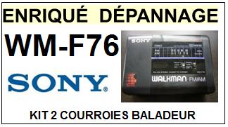 SONY-WMF76 WM-F76-COURROIES-COMPATIBLES