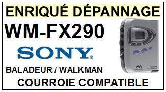 SONY-WMFX290 WM-FX290-COURROIES-COMPATIBLES
