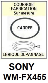 SONY-WMFX455 WM-FX455-COURROIES-ET-KITS-COURROIES-COMPATIBLES