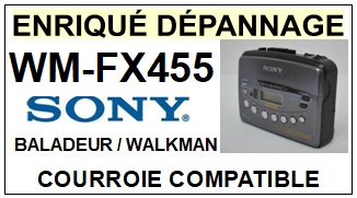 SONY-WMFX455 WM-FX455-COURROIES-COMPATIBLES