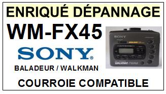 SONY-WMFX45 WM-FX45-COURROIES-COMPATIBLES