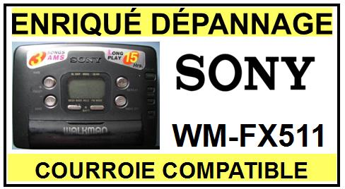 SONY-WMFX511-COURROIES-COMPATIBLES