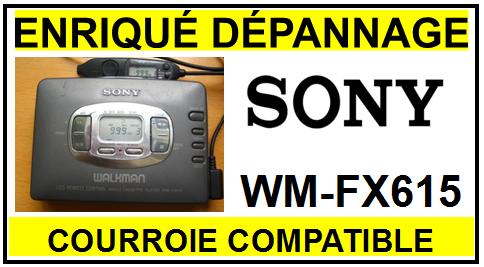 SONY-WMFX615-COURROIES-COMPATIBLES