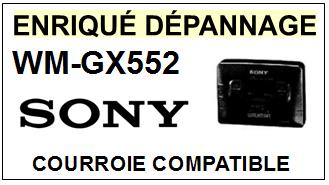 SONY-WMGX552 WM-GX552-COURROIES-COMPATIBLES