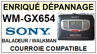 SONY-WMGX654 WM-GX654-COURROIES-ET-KITS-COURROIES-COMPATIBLES