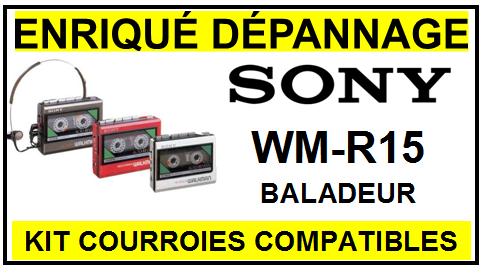 SONY-WMR15-COURROIES-COMPATIBLES