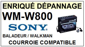 SONY-WMW800 WM-W800-COURROIES-COMPATIBLES