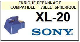 SONY-XL20 XL-20-POINTES-DE-LECTURE-DIAMANTS-SAPHIRS-COMPATIBLES