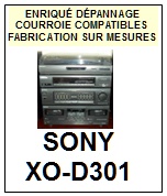 SONY-XOD301 XO-D301-COURROIES-COMPATIBLES