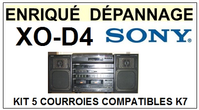 SONY-XOD4 XO-D4-COURROIES-COMPATIBLES