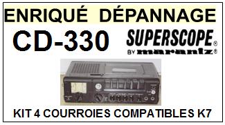 SUPERSCOPE BY MARANTZ-CD330 CD-330-COURROIES-ET-KITS-COURROIES-COMPATIBLES