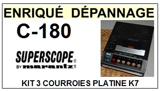 SUPERSCOPE BY MARANTZ-C180 C-180-COURROIES-ET-KITS-COURROIES-COMPATIBLES