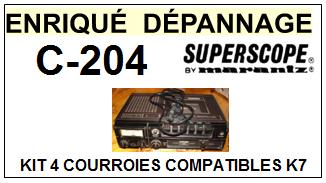 SUPERSCOPE BY MARANTZ-C204 C-204-COURROIES-ET-KITS-COURROIES-COMPATIBLES