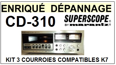 SUPERSCOPE BY MARANTZ-CD310 CD-310-COURROIES-ET-KITS-COURROIES-COMPATIBLES