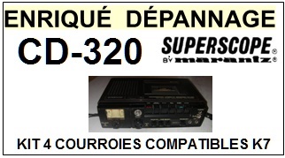 SUPERSCOPE BY MARANTZ-CD320 CD-320-COURROIES-ET-KITS-COURROIES-COMPATIBLES