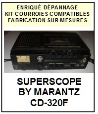 SUPERSCOPE BY MARANTZ-CD320F CD-320F-COURROIES-ET-KITS-COURROIES-COMPATIBLES